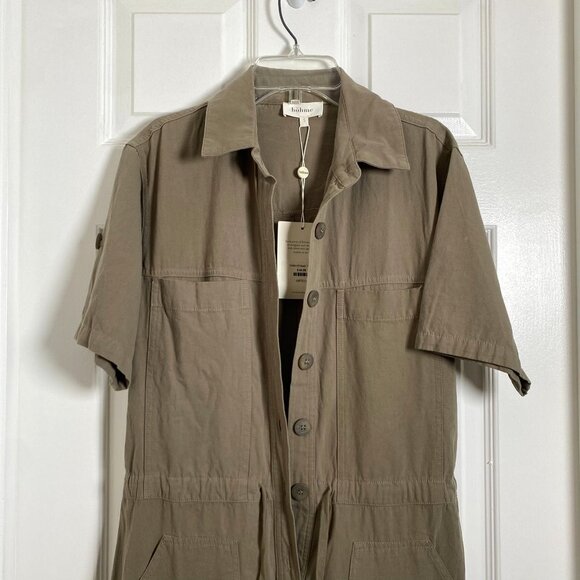 Bohme Celina Olive Jumpsuit Military Utility Cotton Size Small NWT  SB - Picture 4 of 13